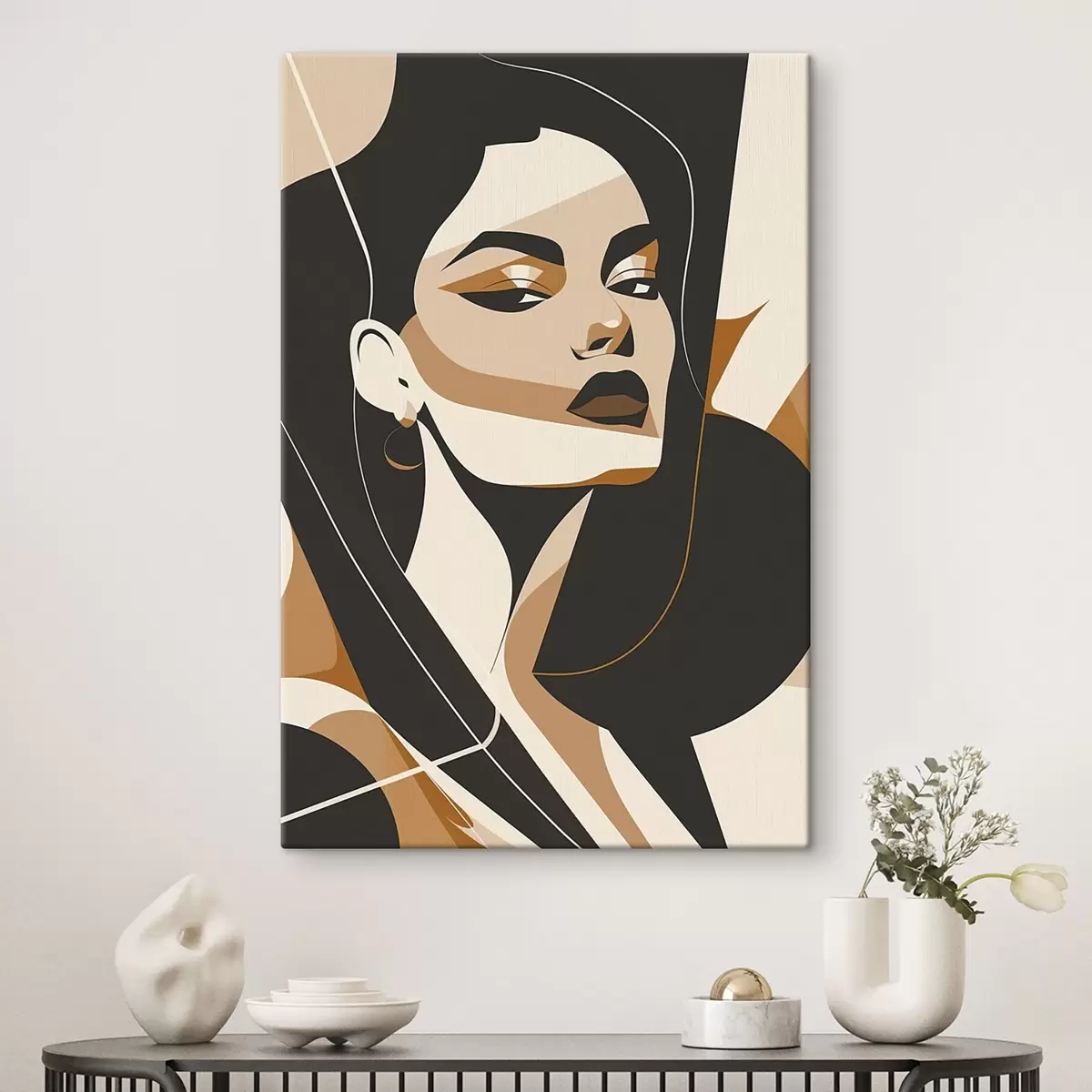 Картина Абстрактний портрет жінки s46906