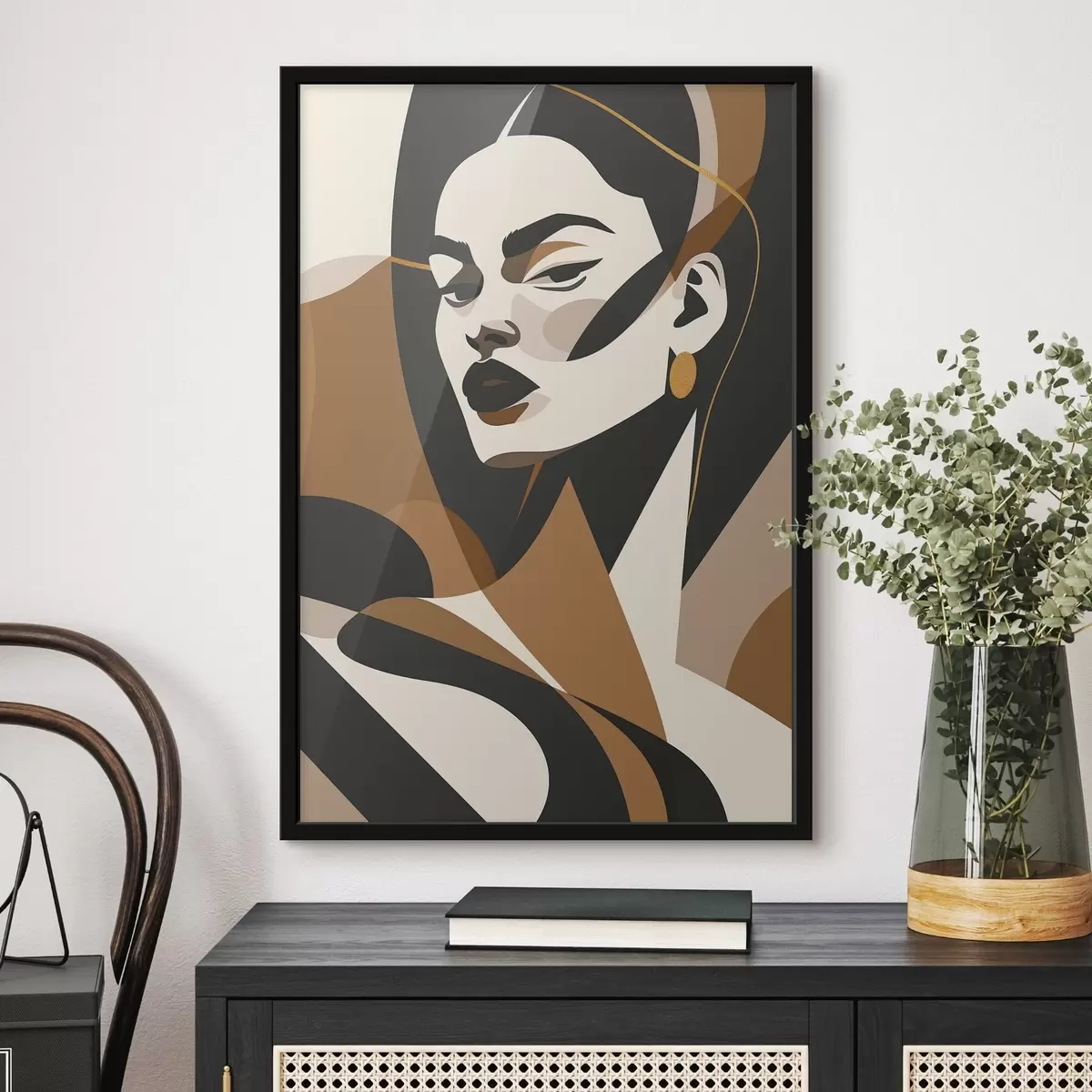 Постер Абстрактний портрет жінки f46905