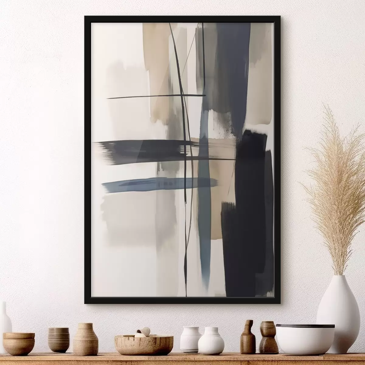 Постер Абстрактна імітація мазка пензлем f46907