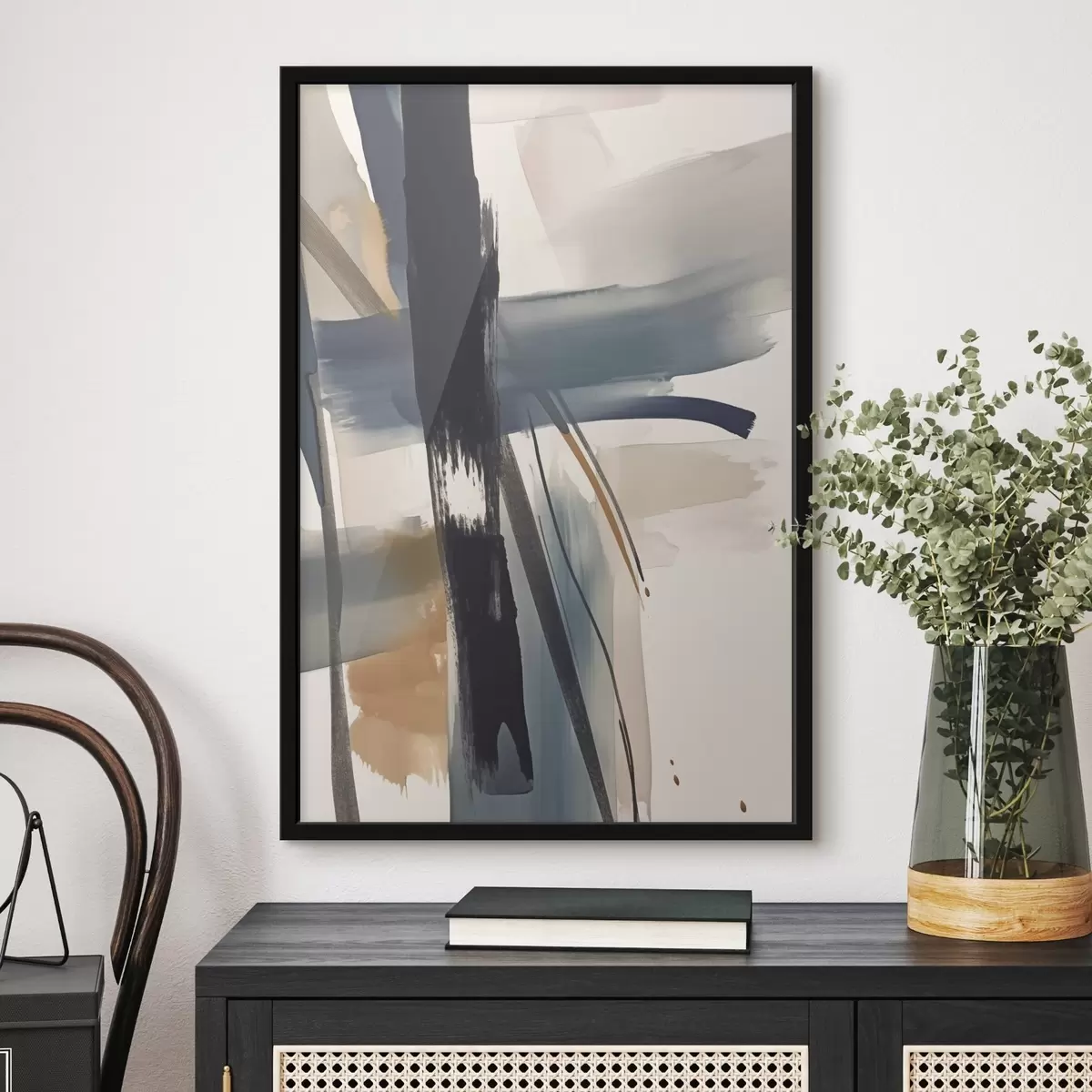 Постер Абстрактна імітація мазка пензлем f46908