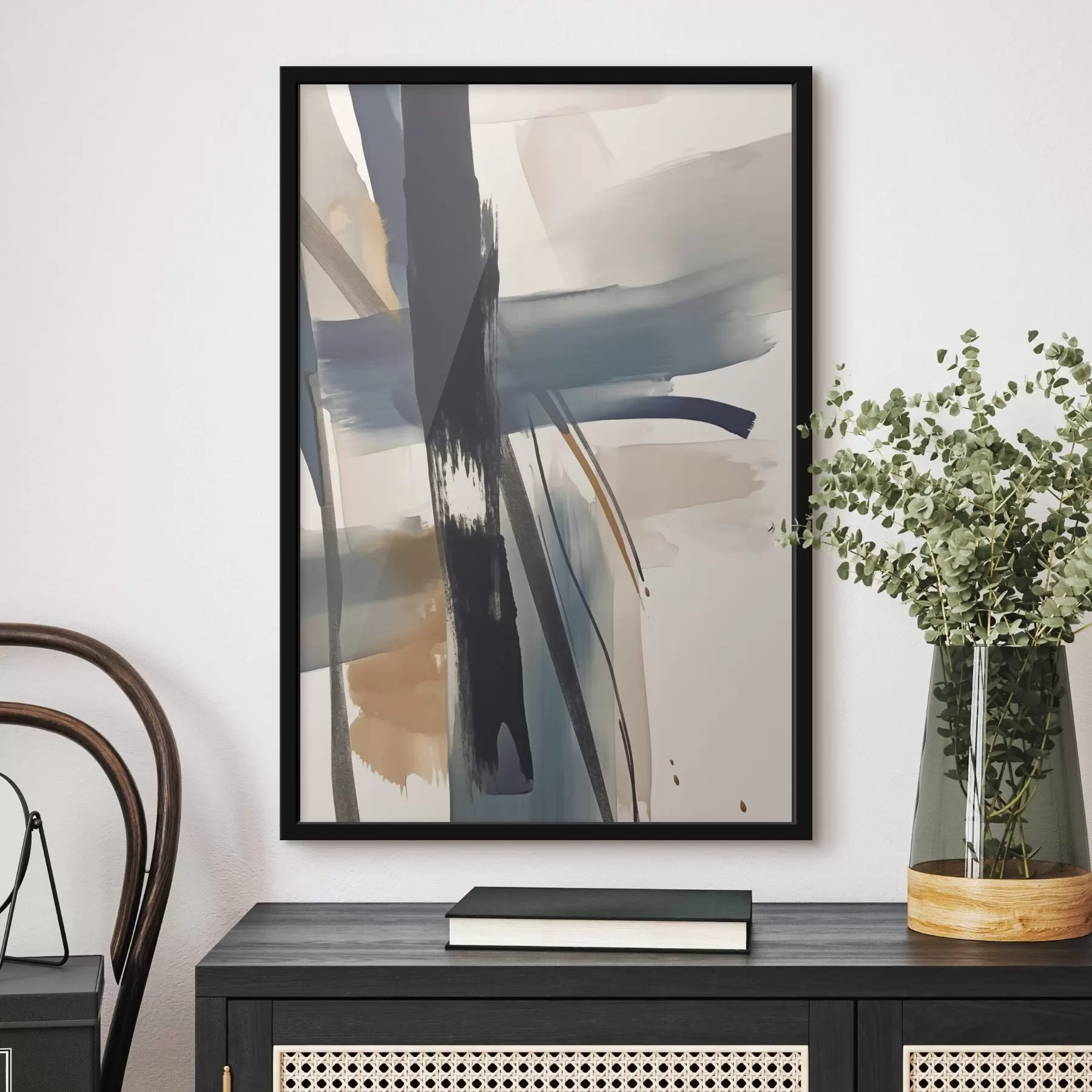 Картина Абстрактна імітація мазка пензлем f46908