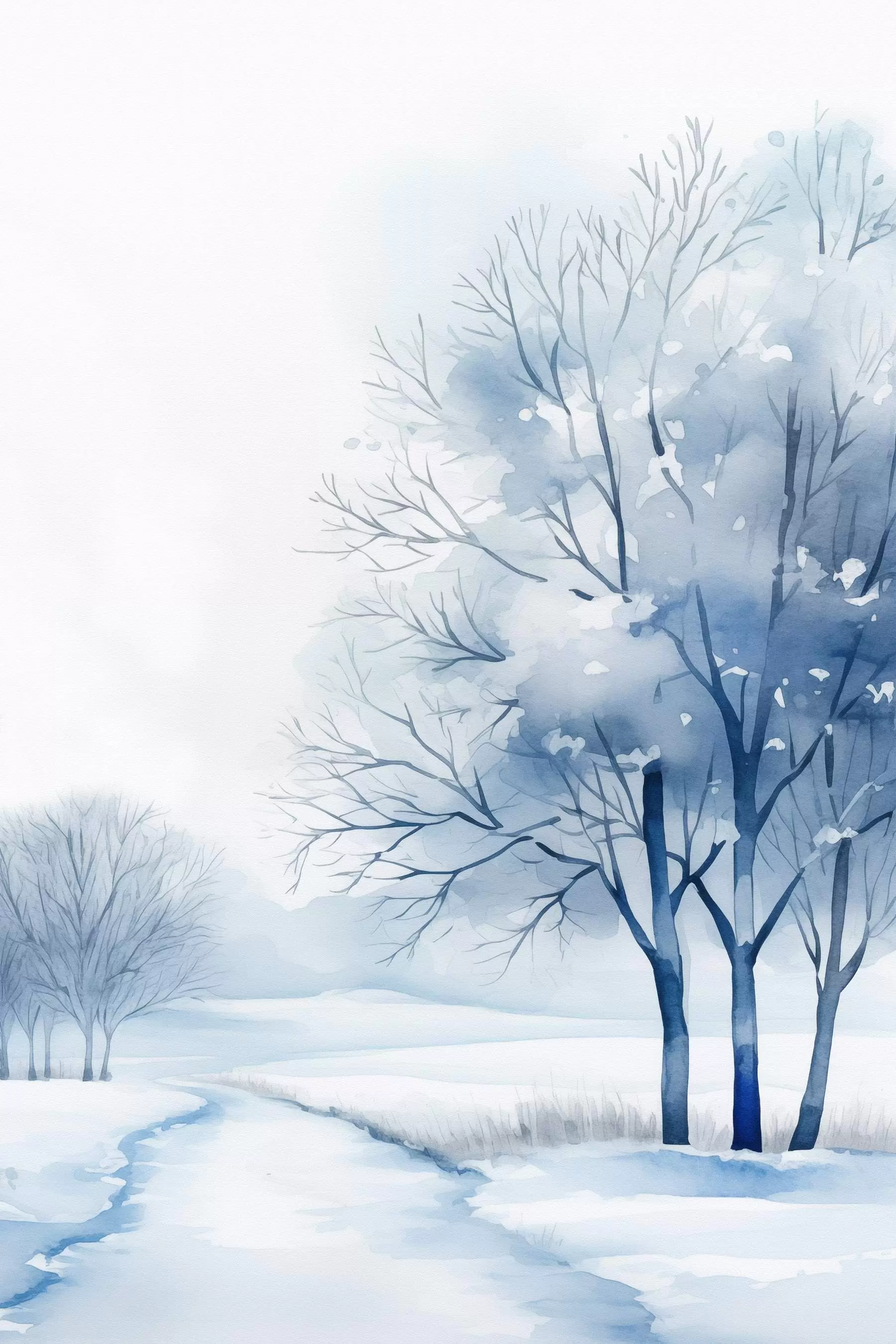 Картина Дерева в зимовому саду f46967