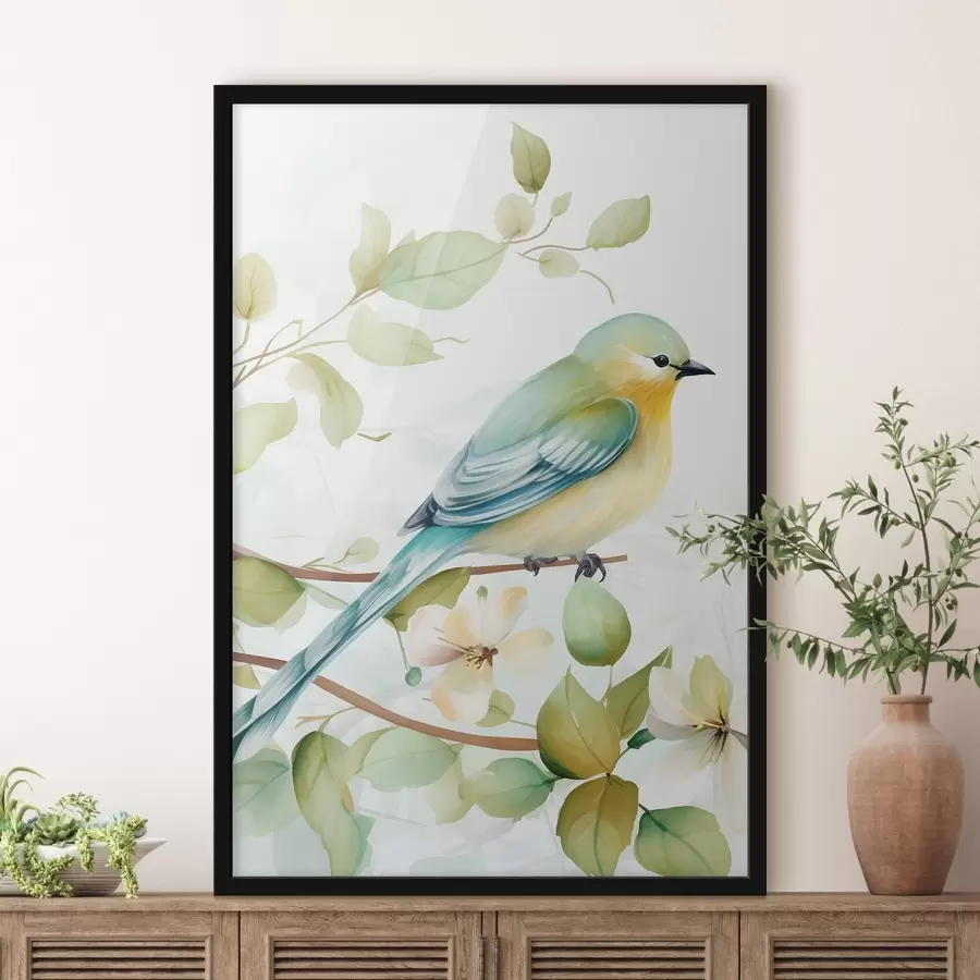 Картина Синиця на гілці f46891