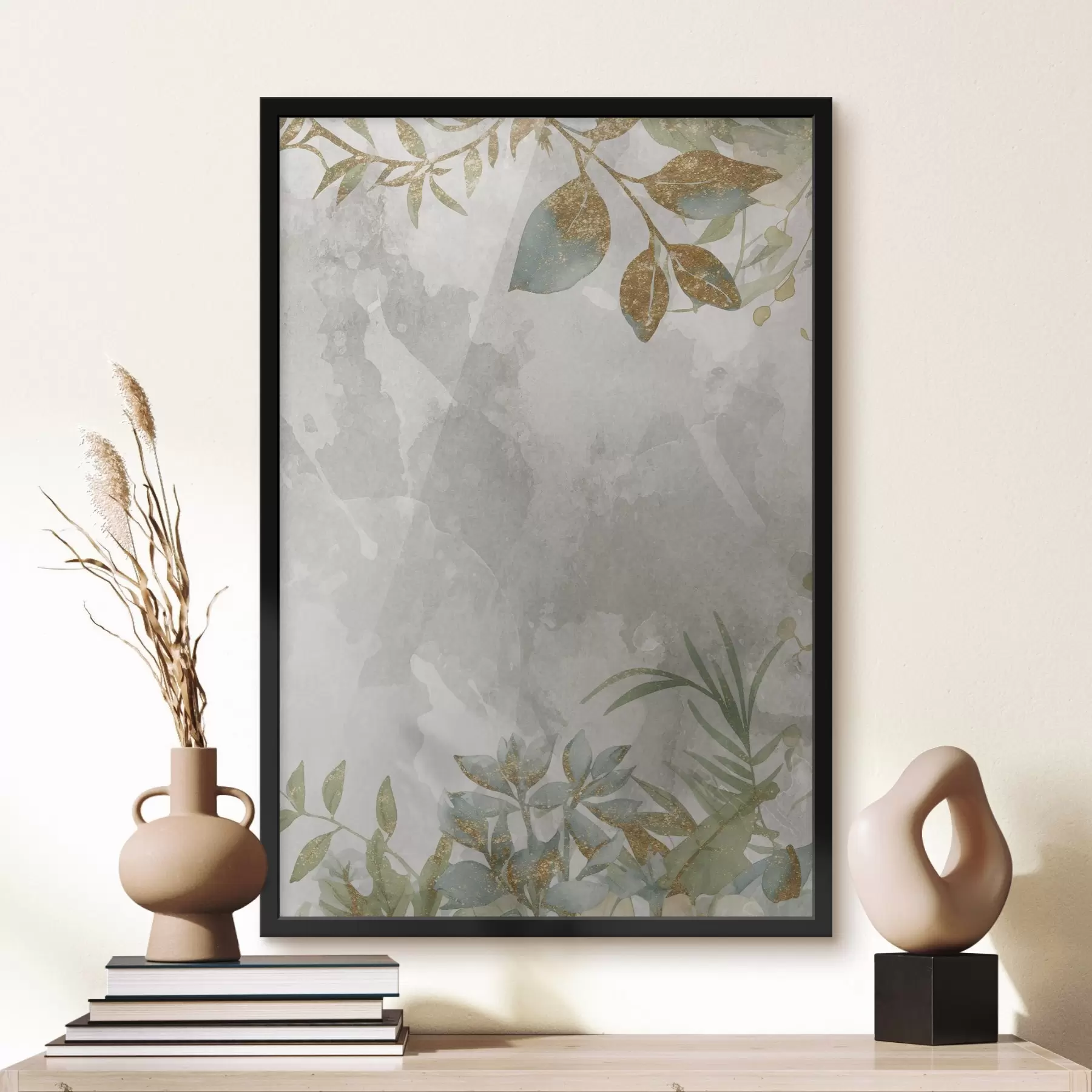 Картина Рослини на світлому тлі f46894