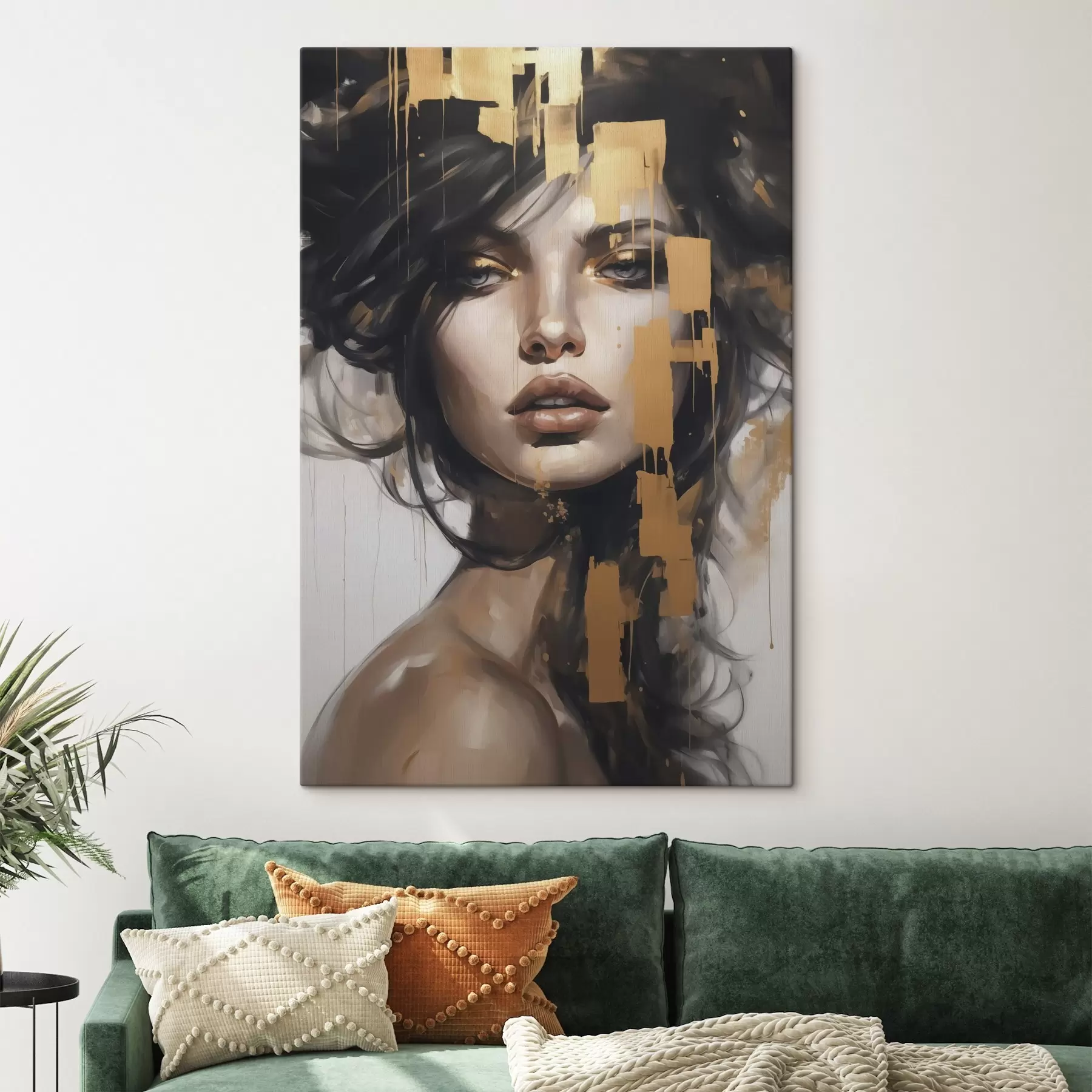 Картина Абстрактний портрет дівчини s46919