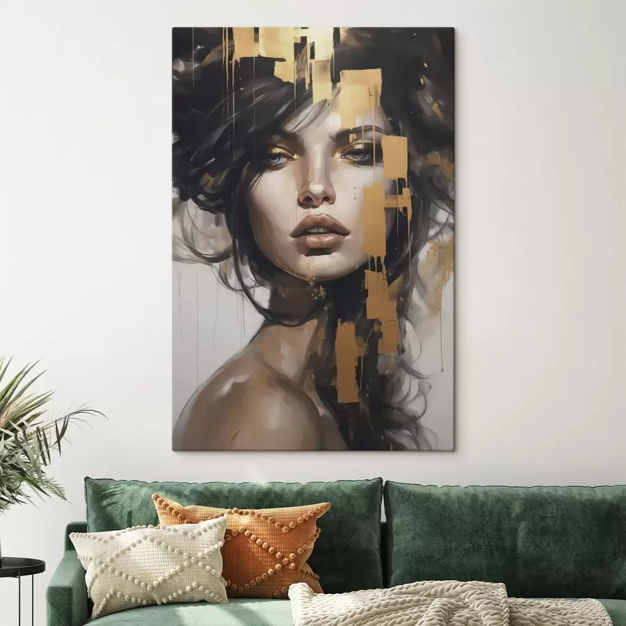 Картина Абстрактний портрет дівчини s46919