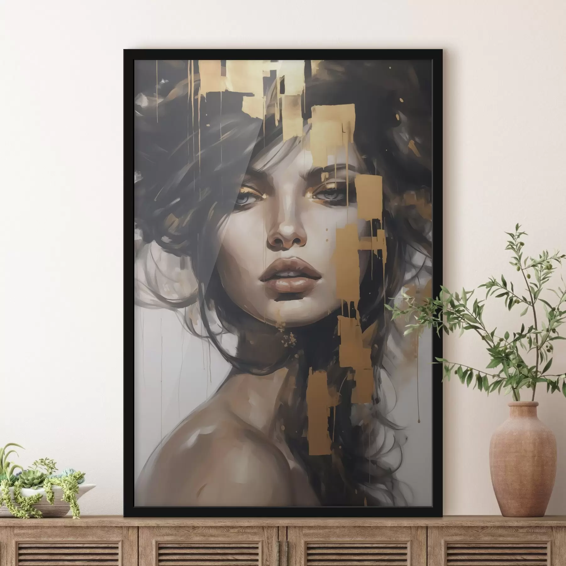 Картина Абстрактний портрет дівчини f46919