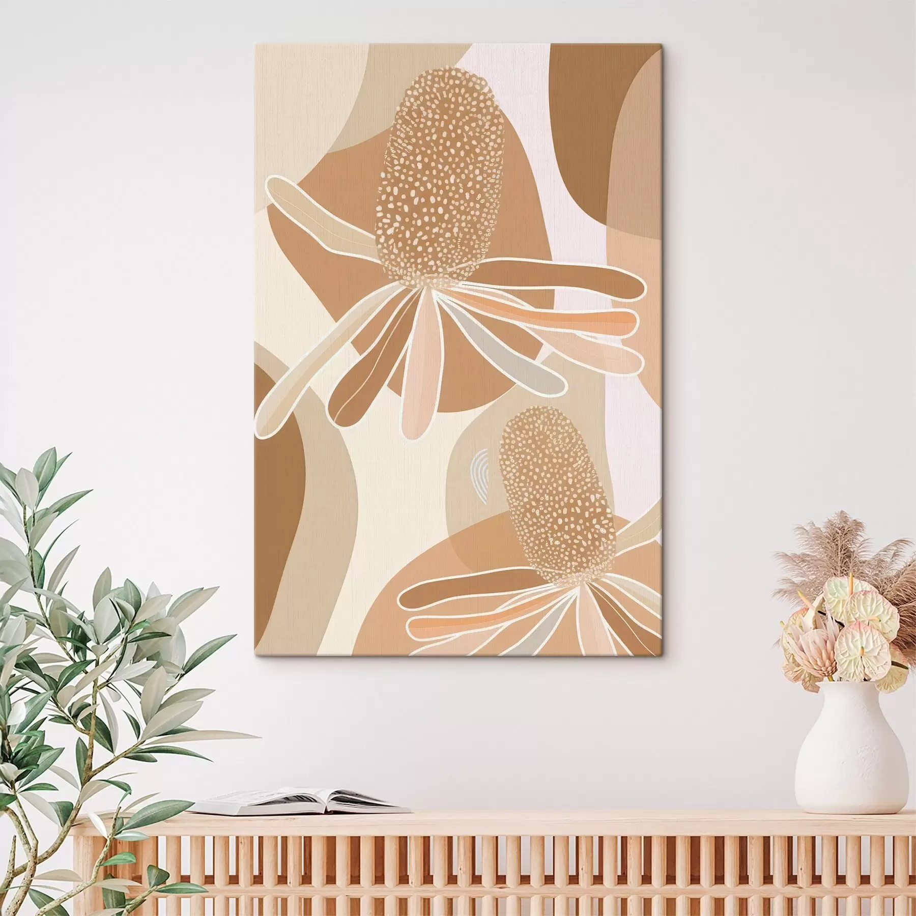 Картина Абстрактні квіти протеї s46992