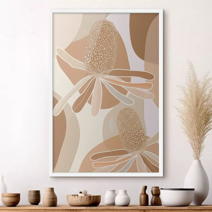 Картина Абстрактні квіти протеї f46992