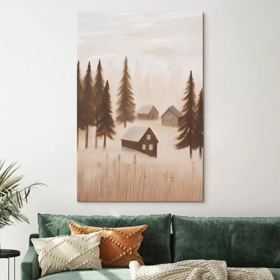 Картина Будинки в лісі s47077