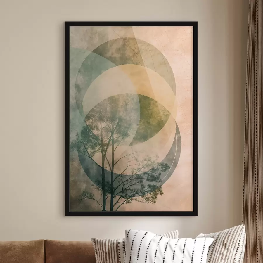 Картина Кола та листя f47073