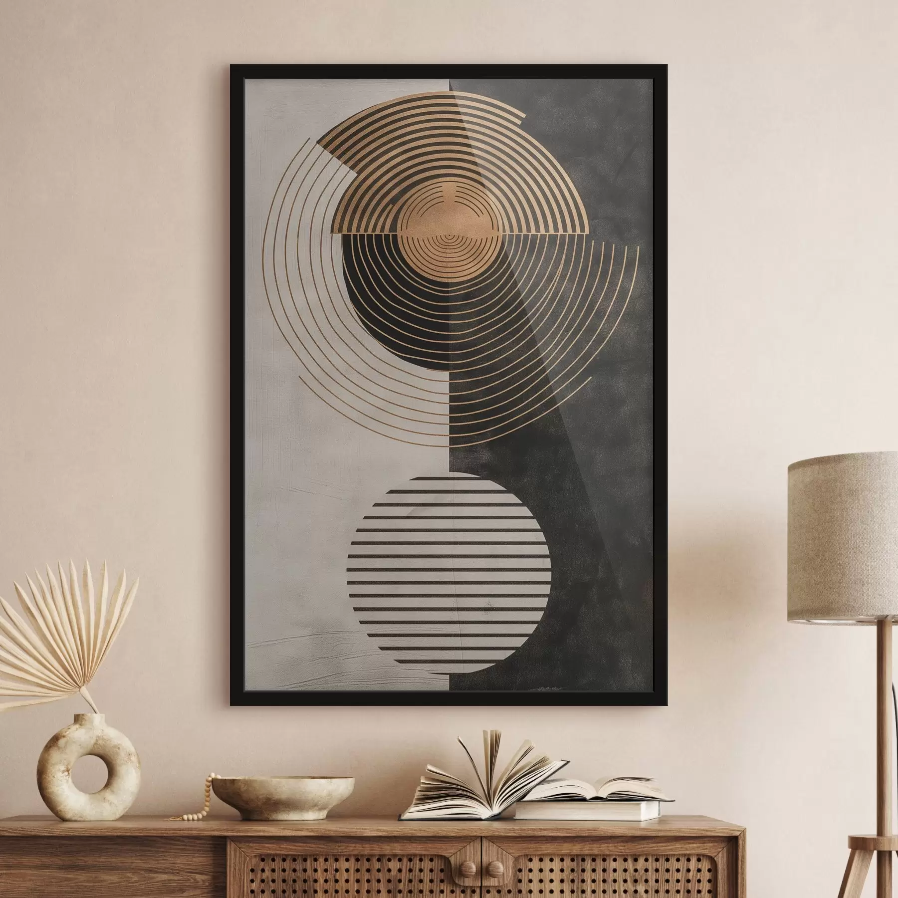 Картина Кола та листя f47080