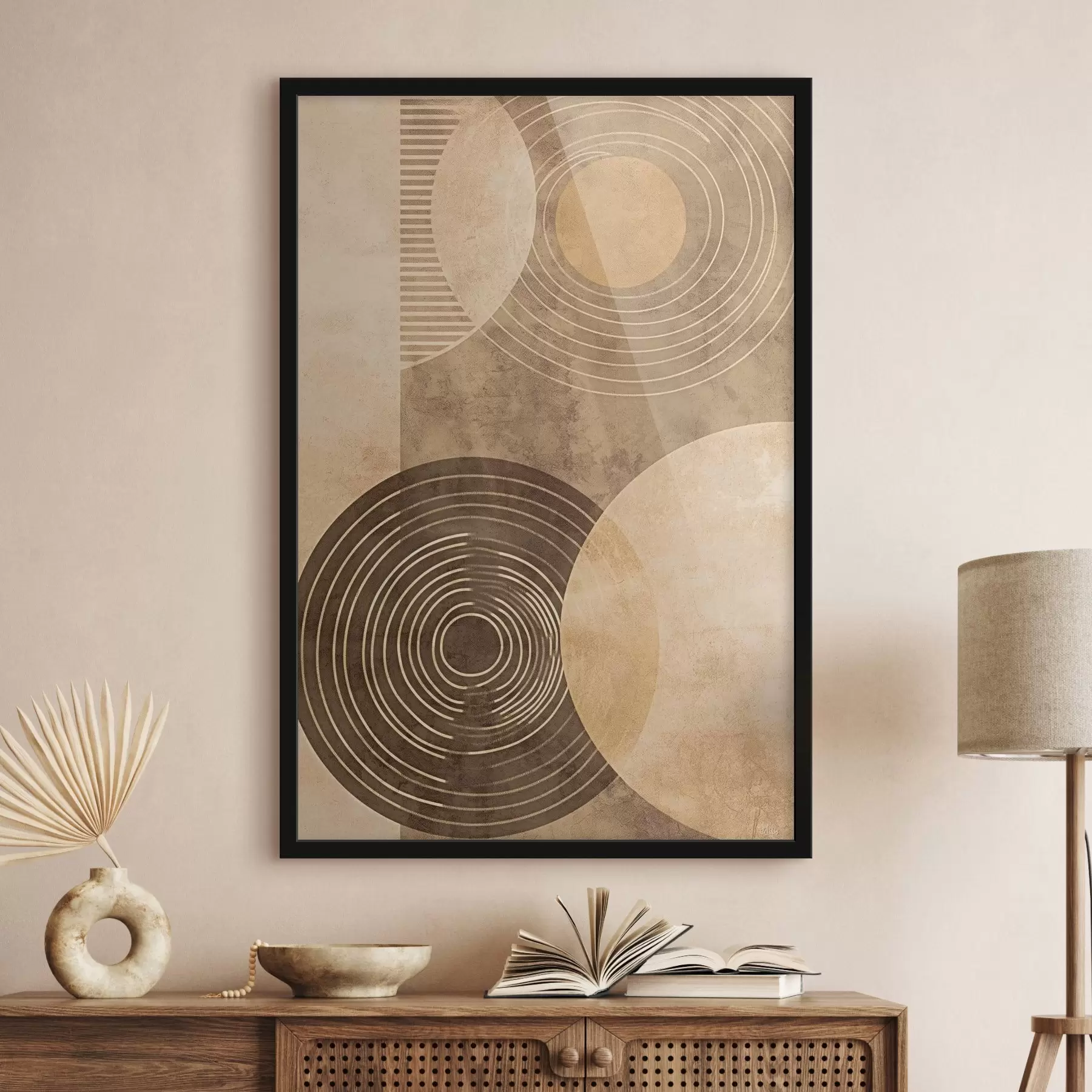 Картина Кола в нейтральних кольорах f47082