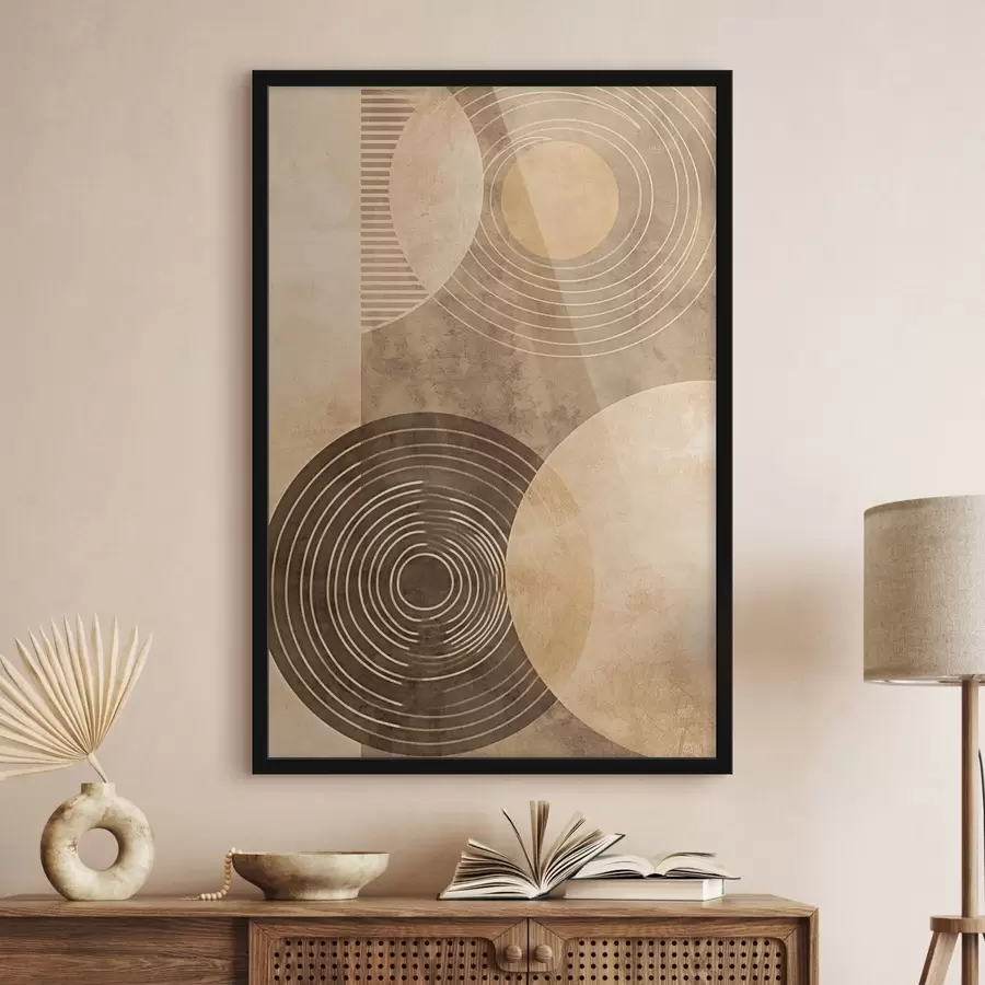 Картина Кола в нейтральних кольорах f47082