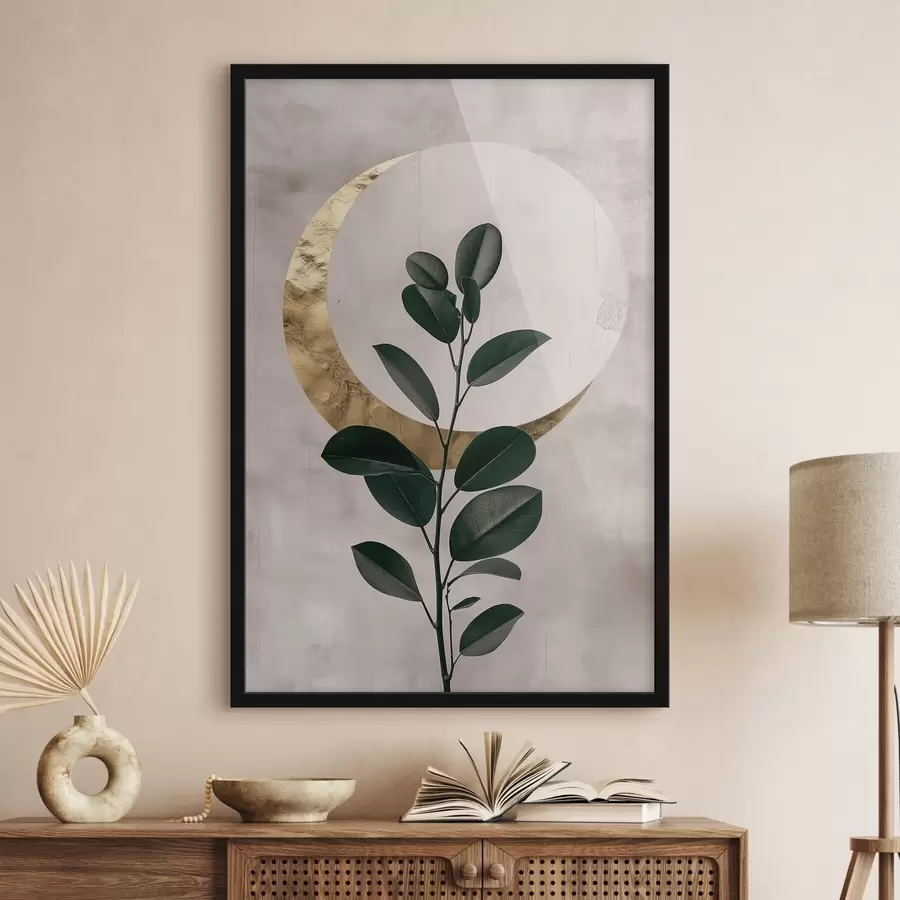 Картина Листя і півмісяць f47085