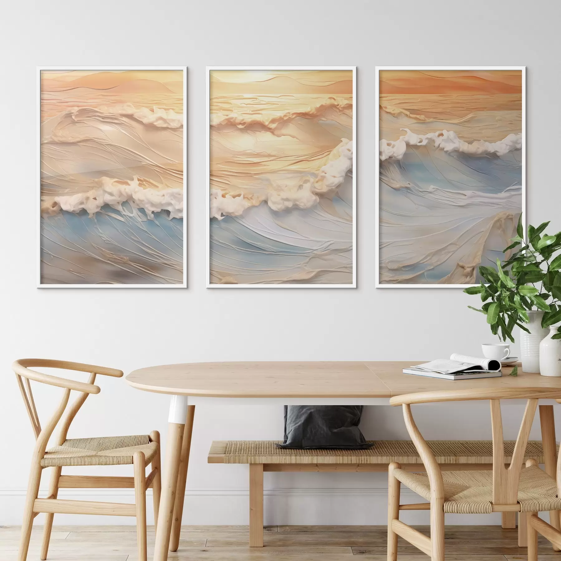 Картина Кольорові хвилі моря d00437