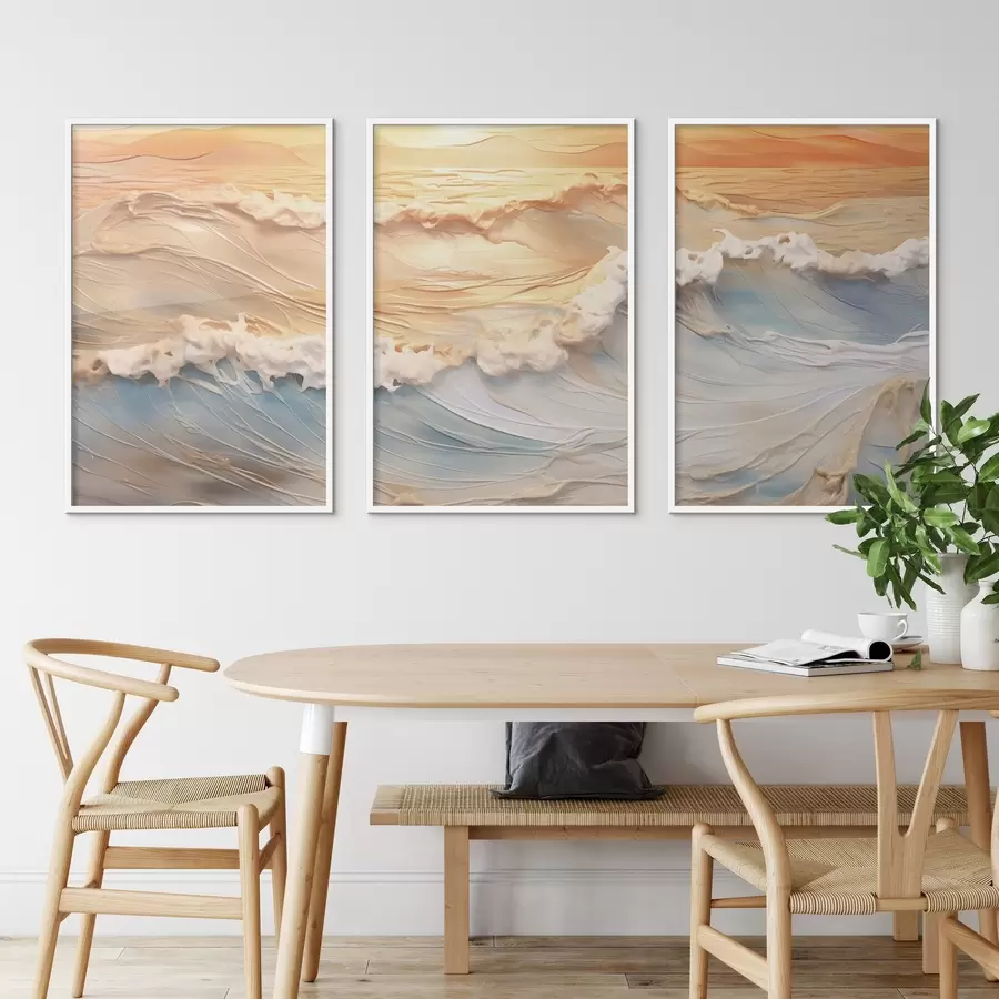 Картина Кольорові хвилі моря d00437