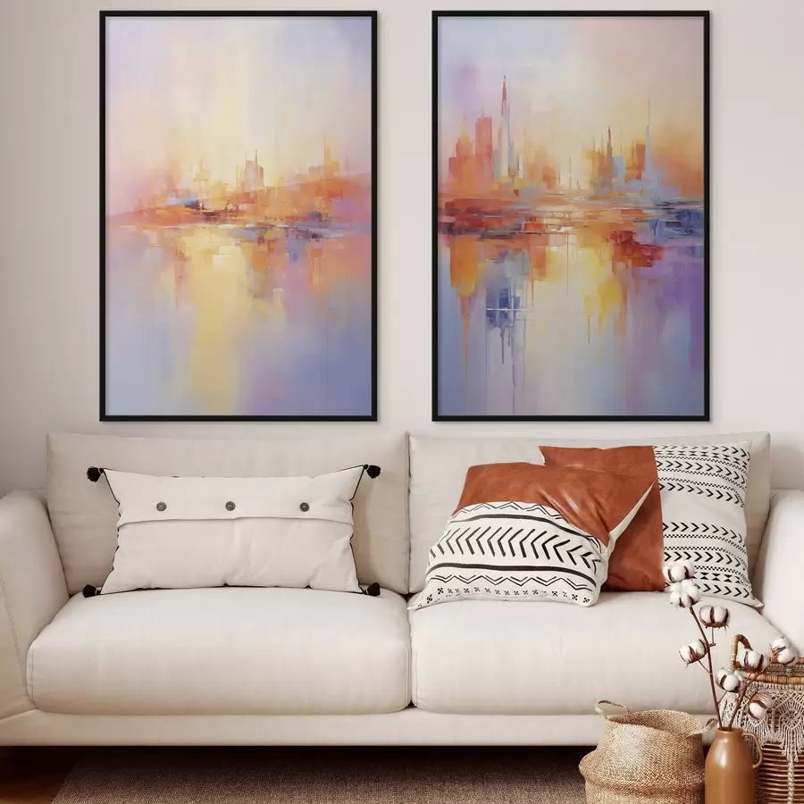 Картина Різнокольорові міста d00462