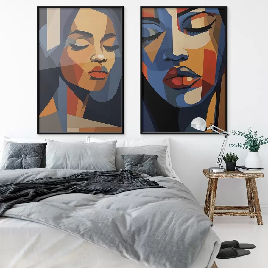 Картина Барвисті портрети в стилі поп-арт d00467