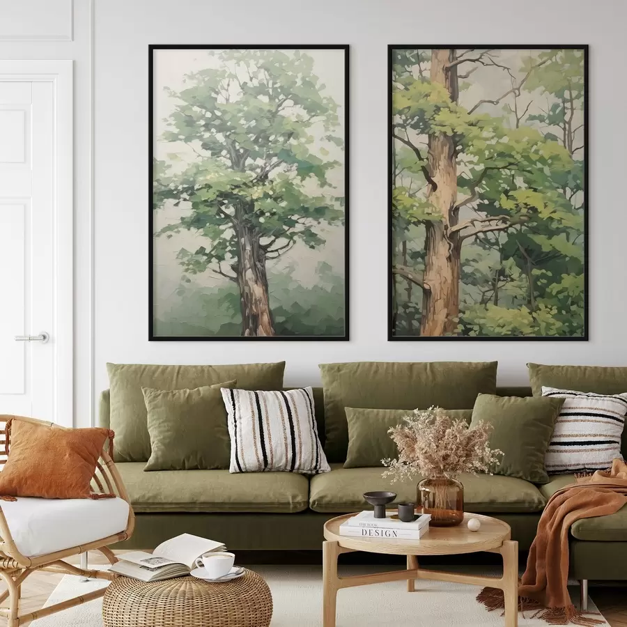 Картина Фарбування під дерево з імітацією дерева d00503