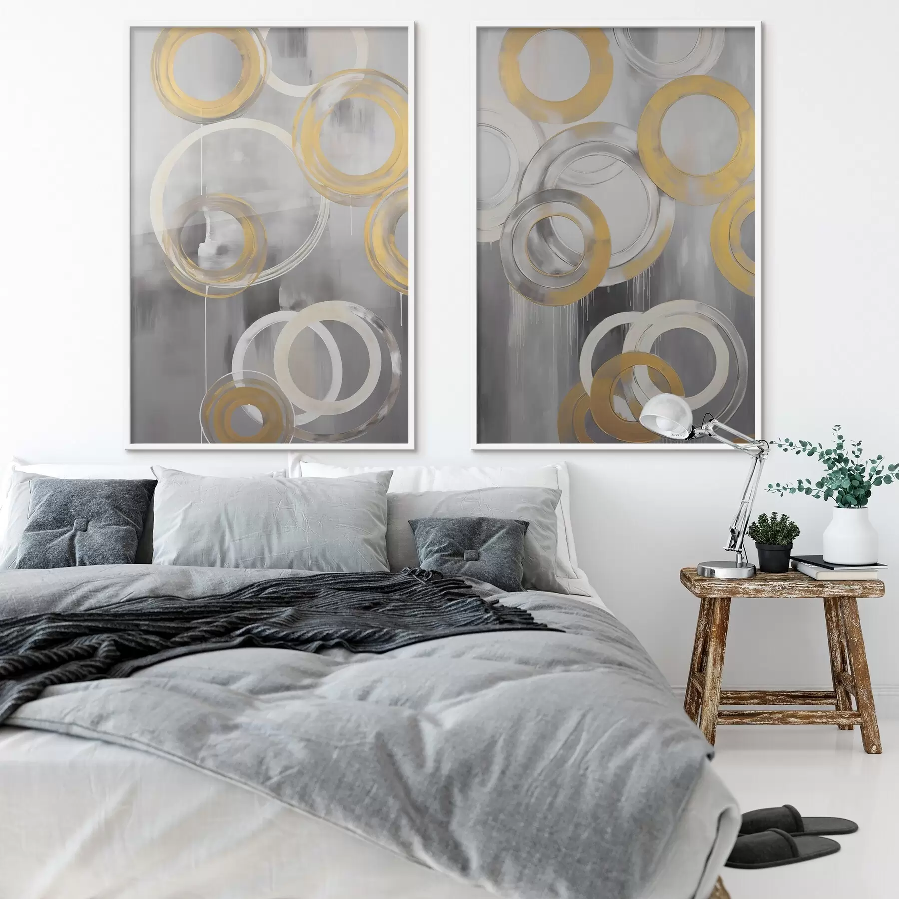 Картина Абстракція з колами d00509