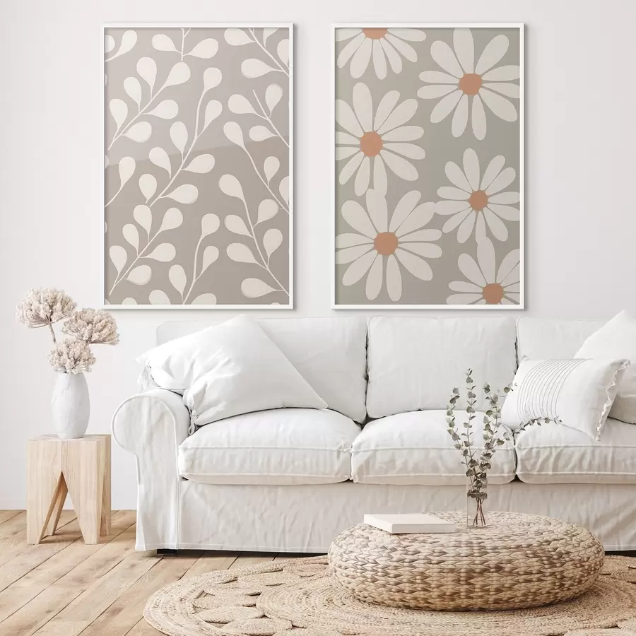 Картина Гілки та ромашки d00510