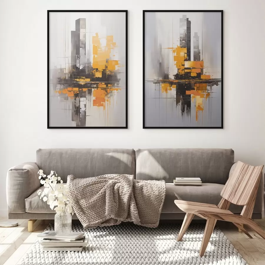 Картина Абстрактні хмарочоси d00515