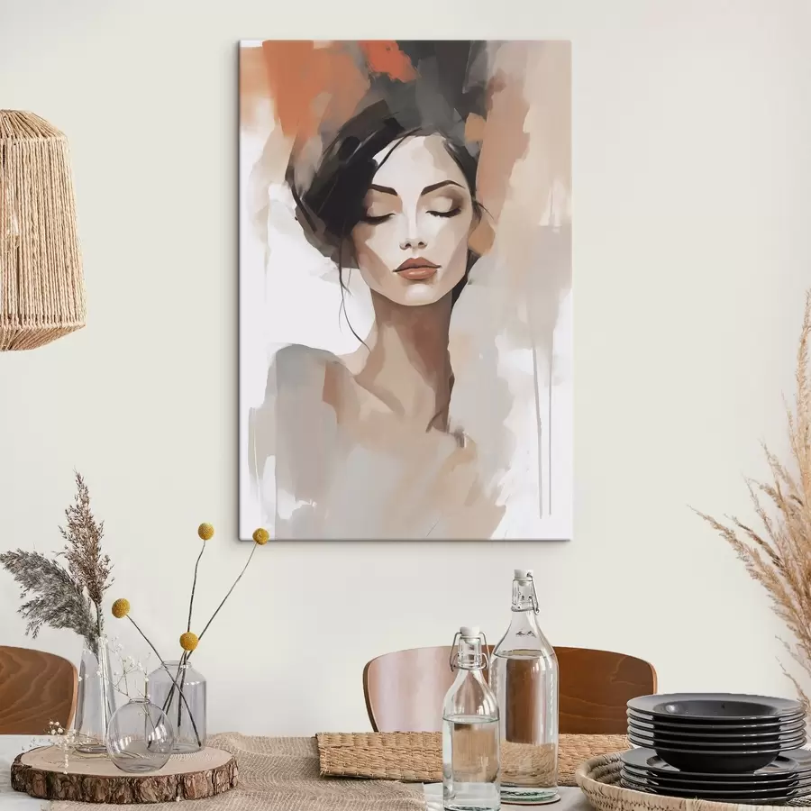 Картина Абстрактний портрет дівчини s47151