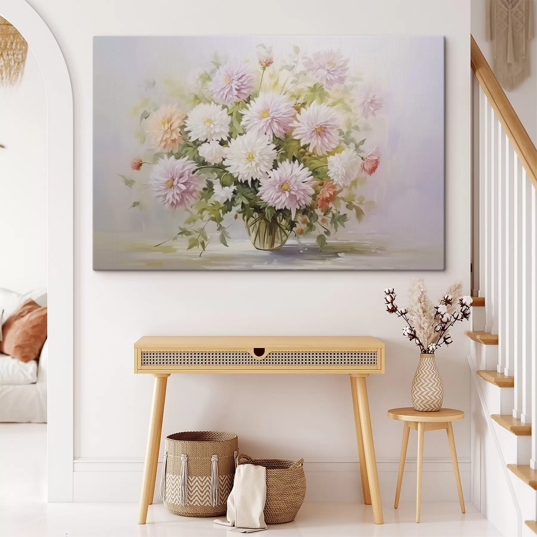 Картина Хризантеми в квітковому горщику s47154