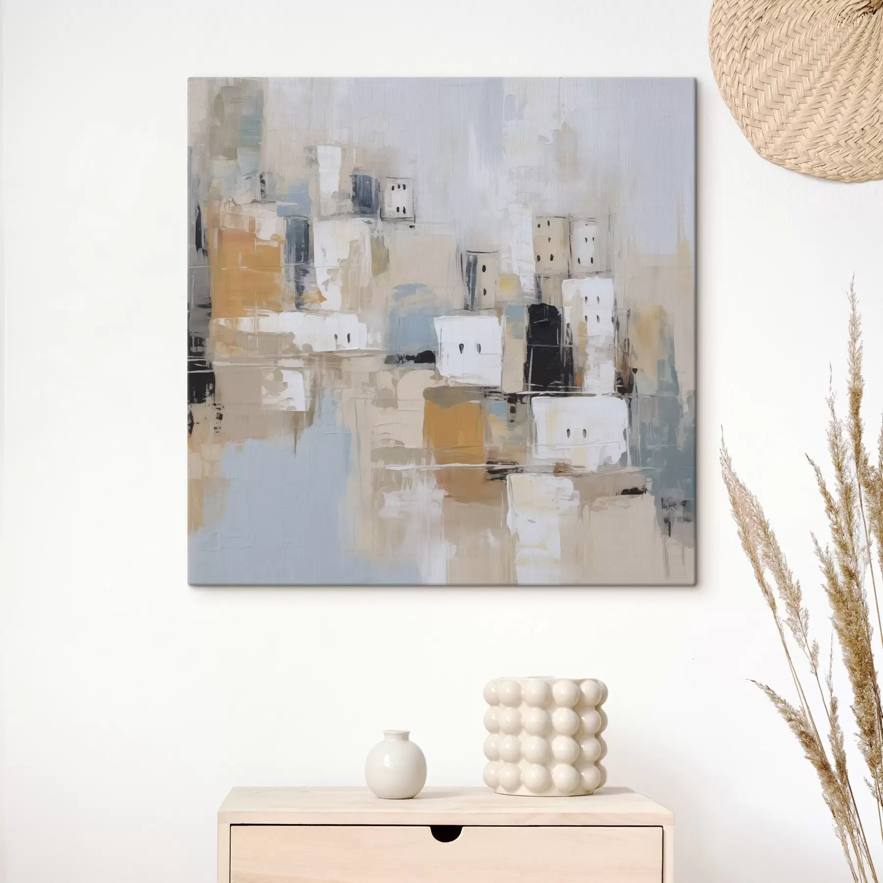 Картина Абстрактна міська імітація живопису s47242