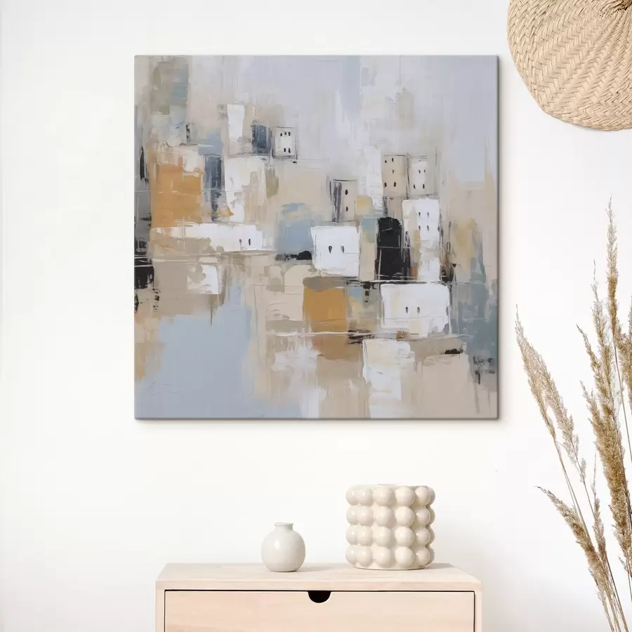 Картина Абстрактна міська імітація живопису s47242