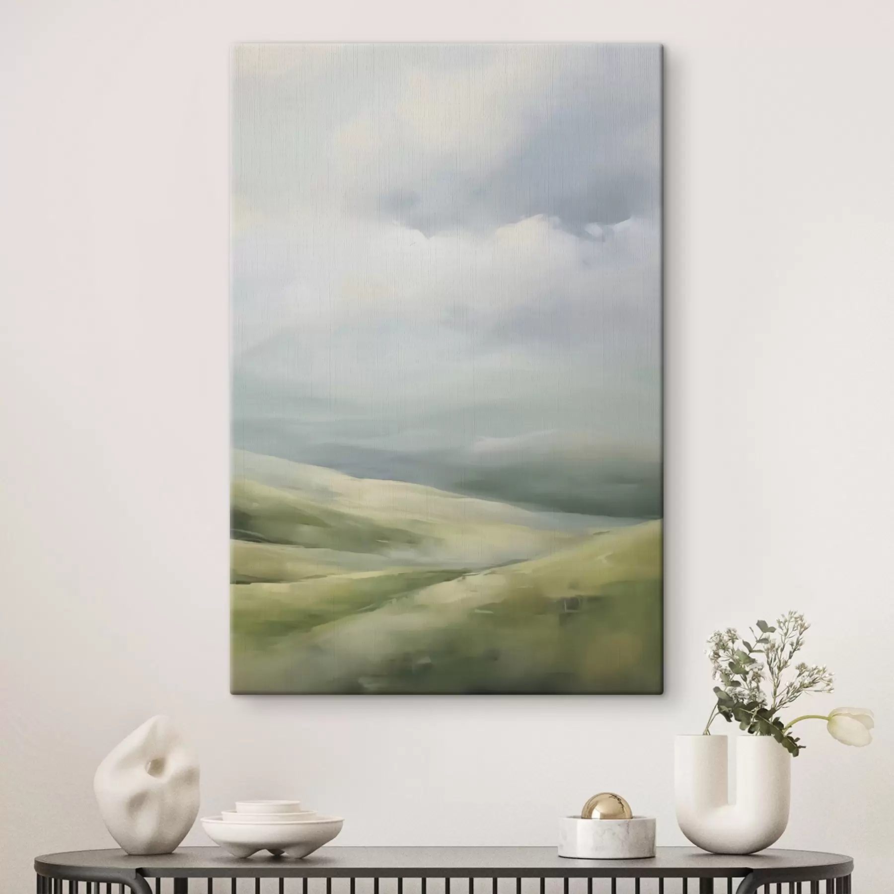 Картина Поле на тлі хмар s47243