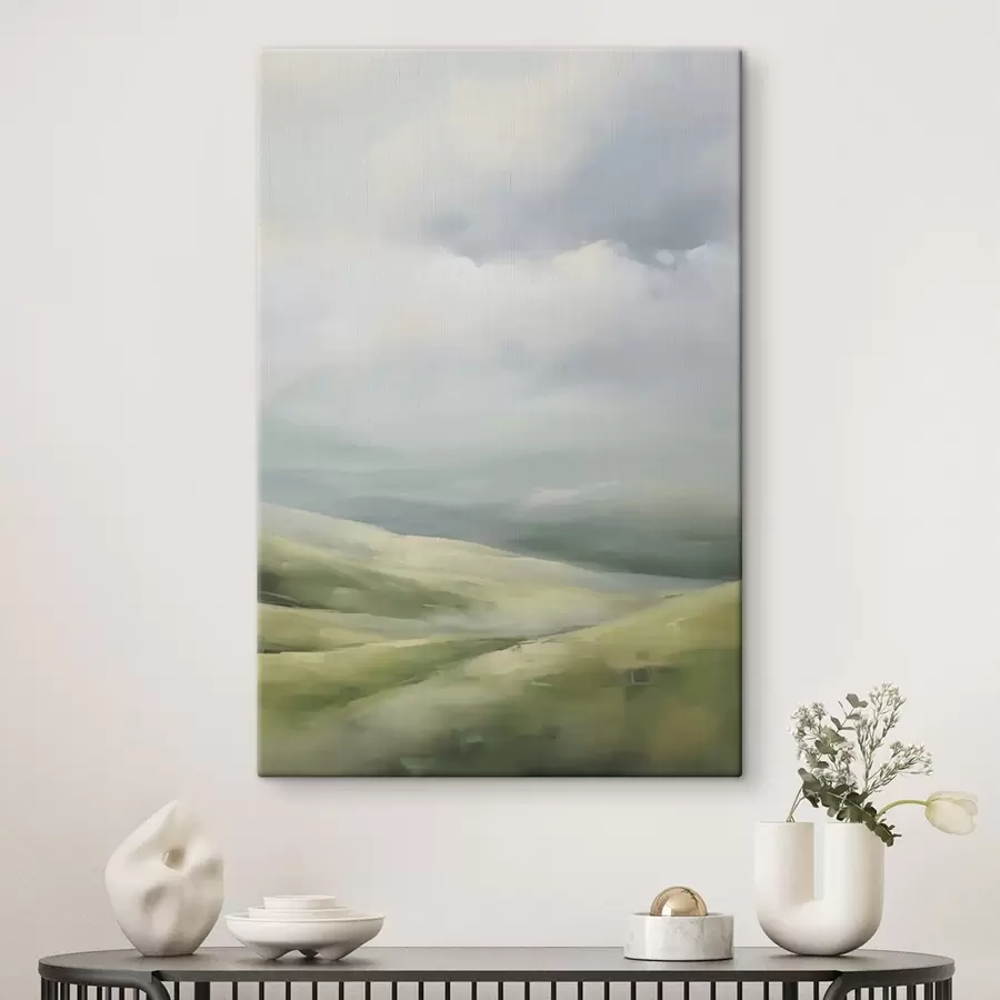 Картина Поле на тлі хмар s47243