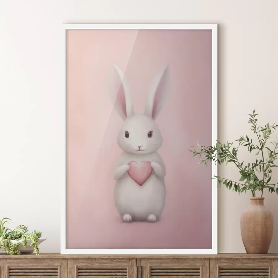 Картина Кролик із серцем f47146