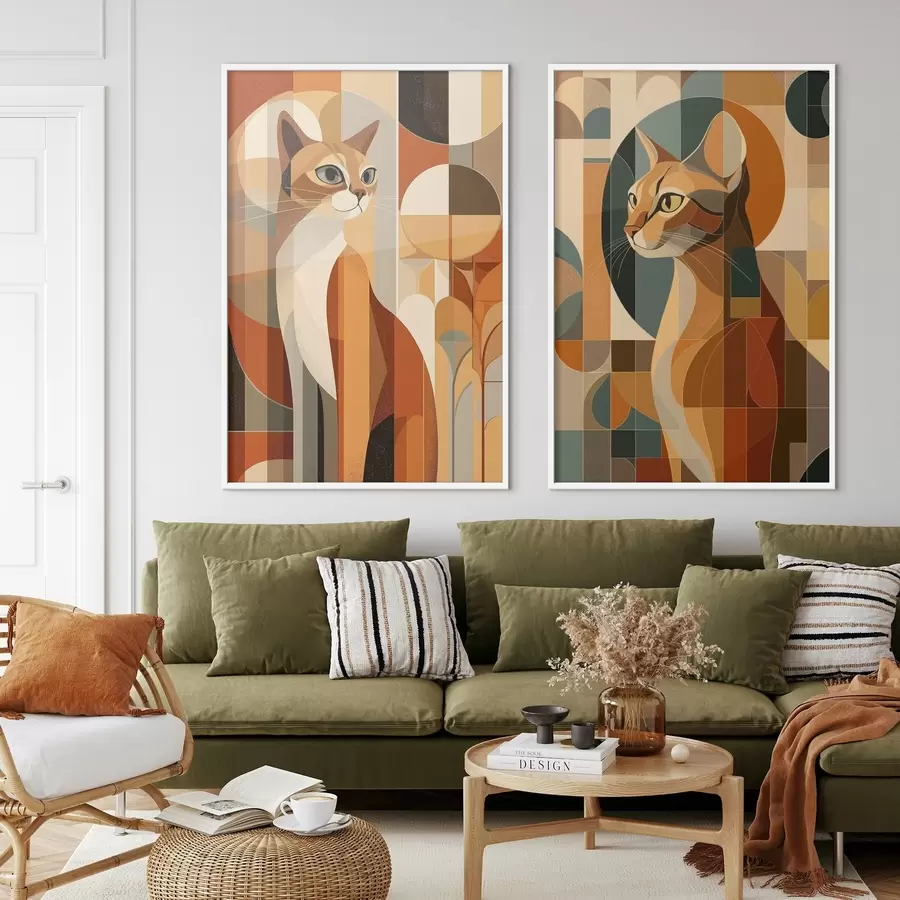 Картина Абстрактні коти d00841