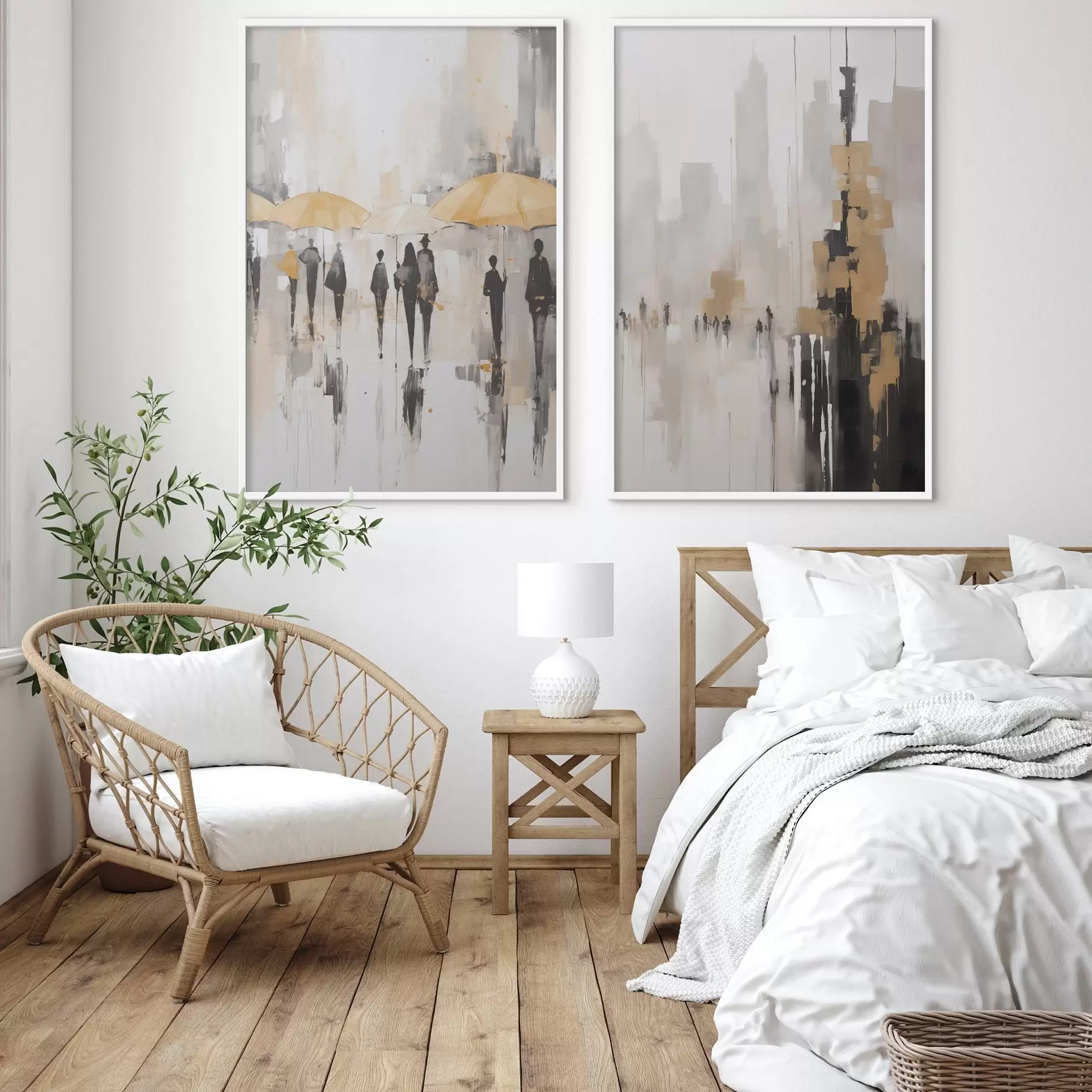 Картина Абстрактний міський пейзаж d00873