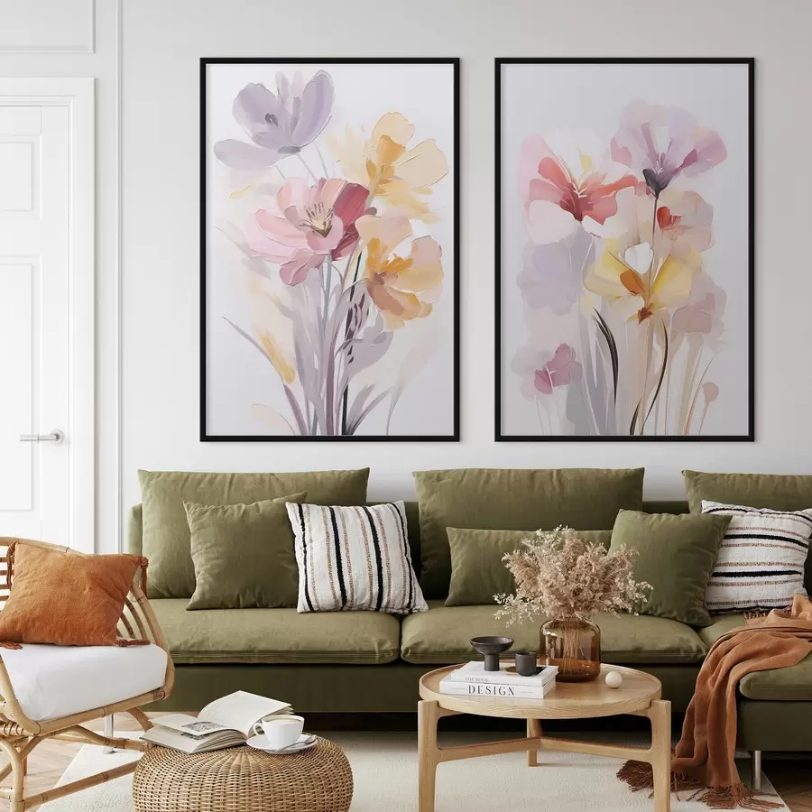 Картина Абстрактний букет квітів d00910