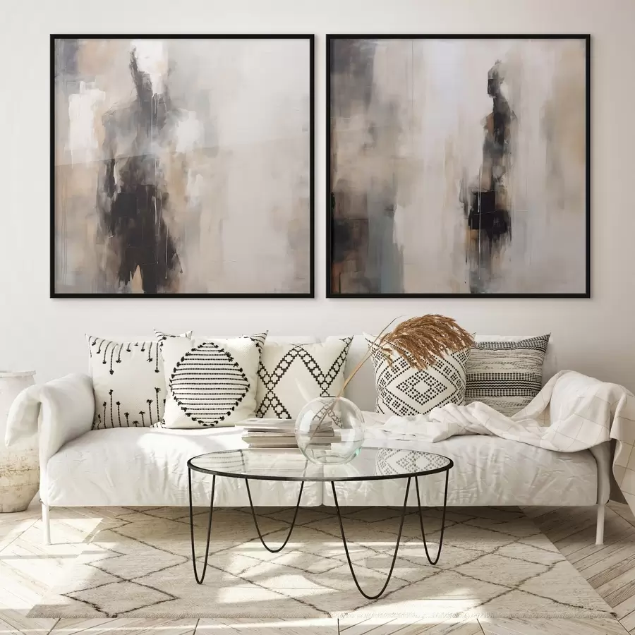 Картина Абстрактні людські фігури в тінях d00860