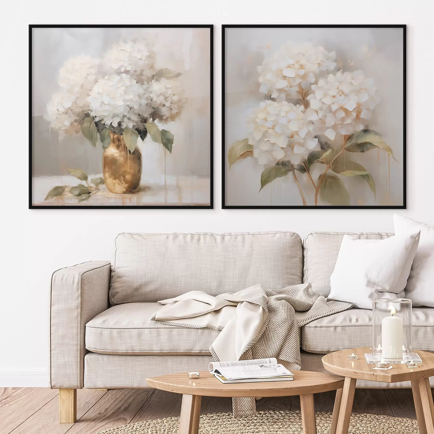 Картина Ніжні гортензії d00857