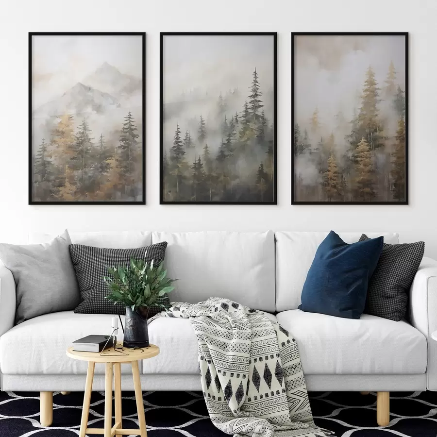 Картина Лісова імітація живопису d00996