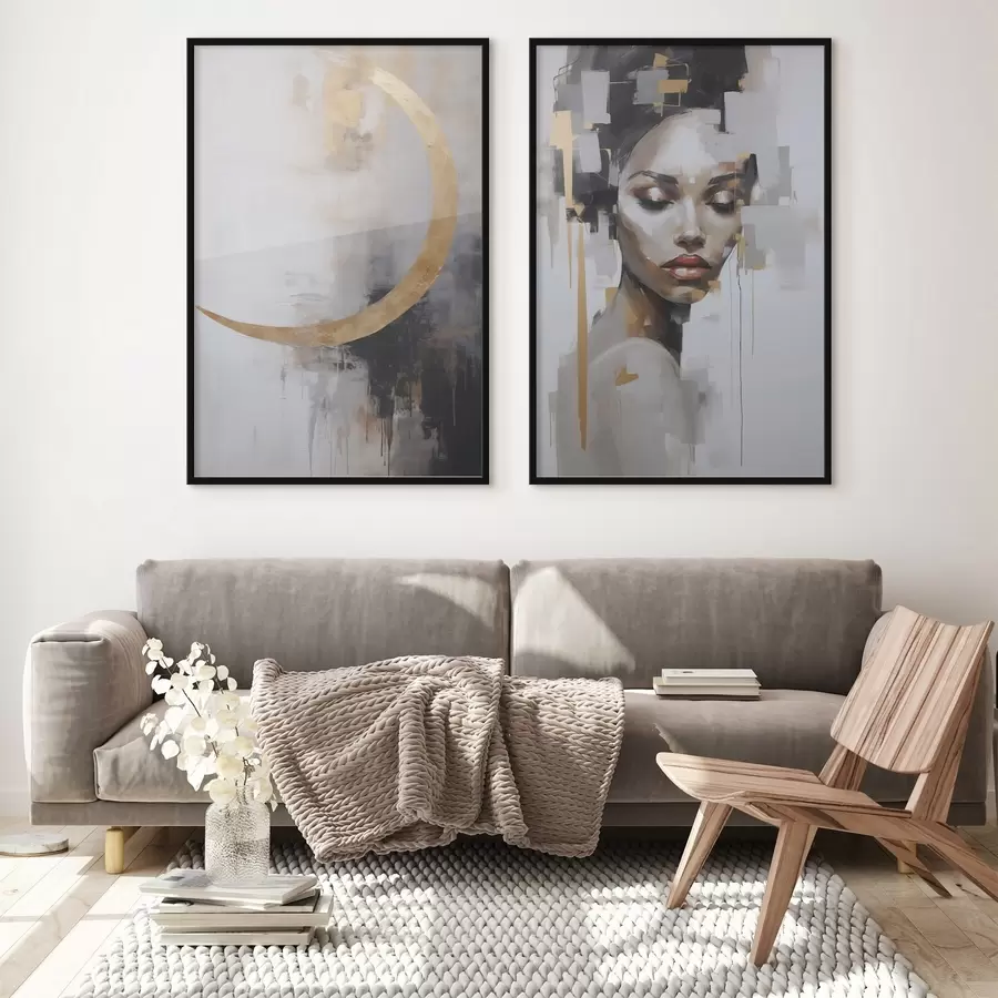 Картина Абстрактна імітація живопису d00998