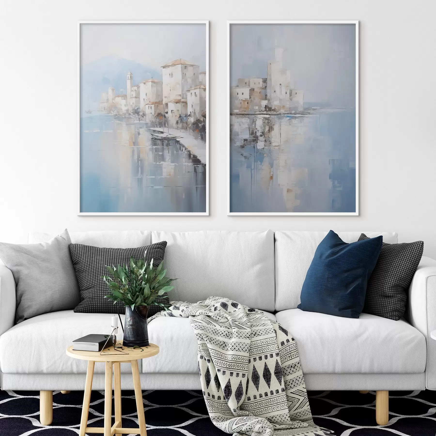 Картина Абстрактна імітація пейзажу в живописі d00997