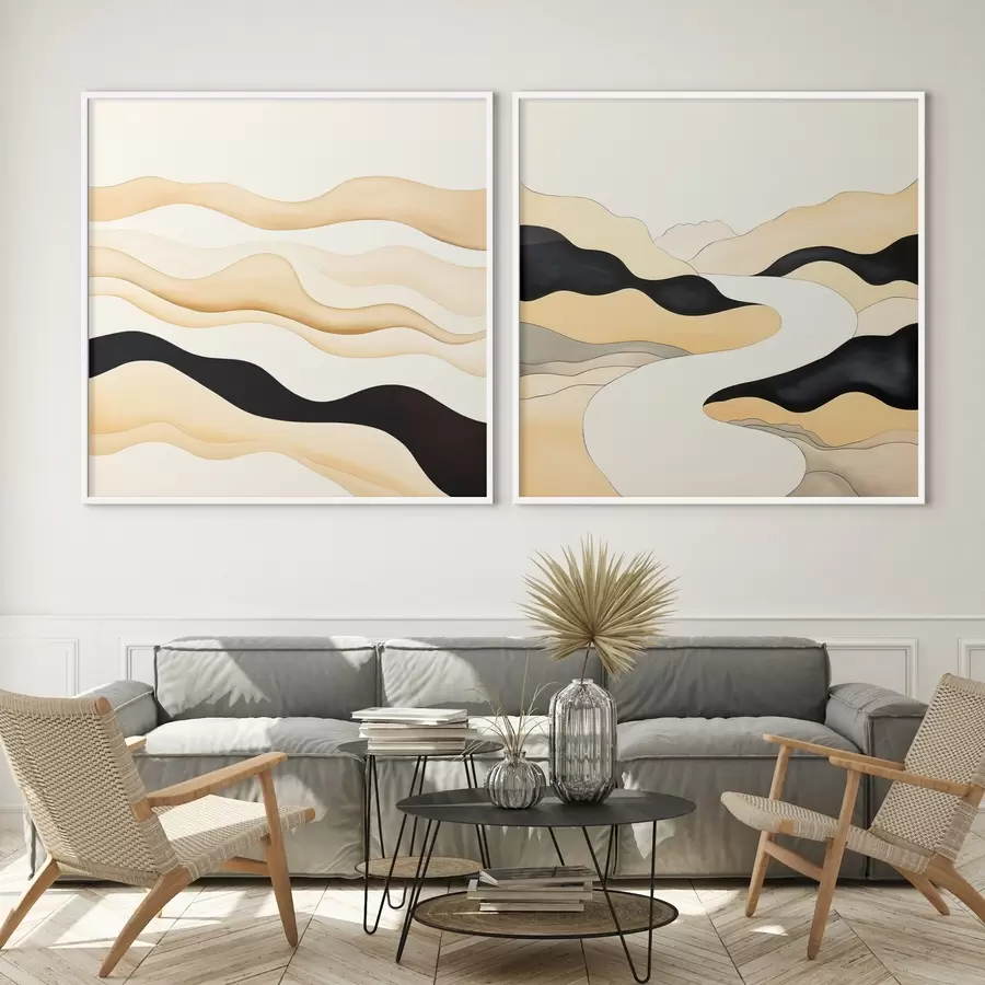 Картина Абстрактні форми, натхненні природними ритмами d00992