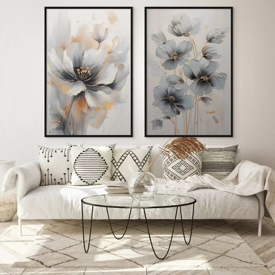 Картина Абстрактні квіти d01043