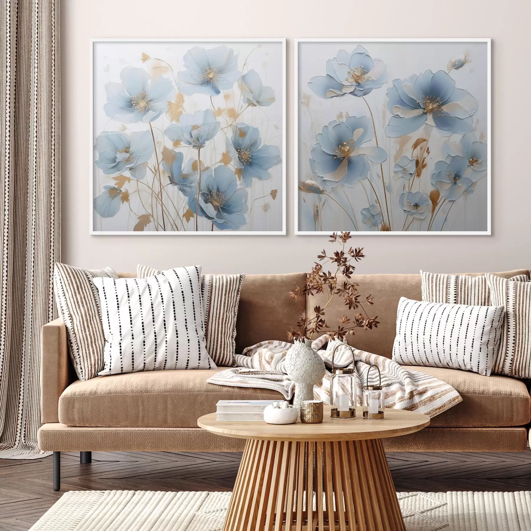 Картина Делікатні квіти, імітація живопису d01044