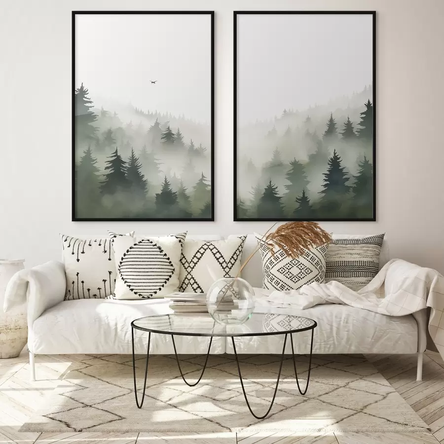 Картина Туманний ліс d01061