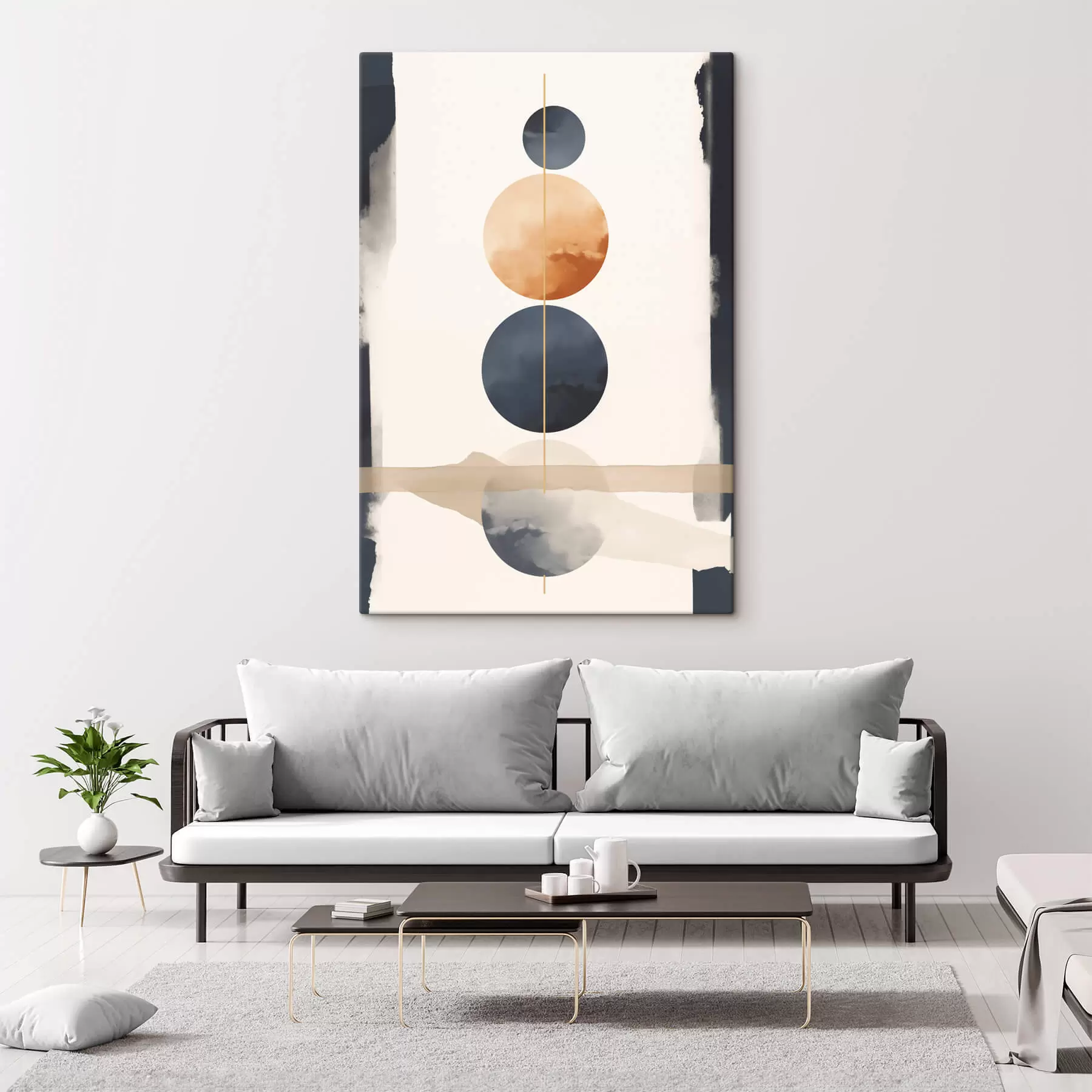 Картина Абстракція зі сферами s47101