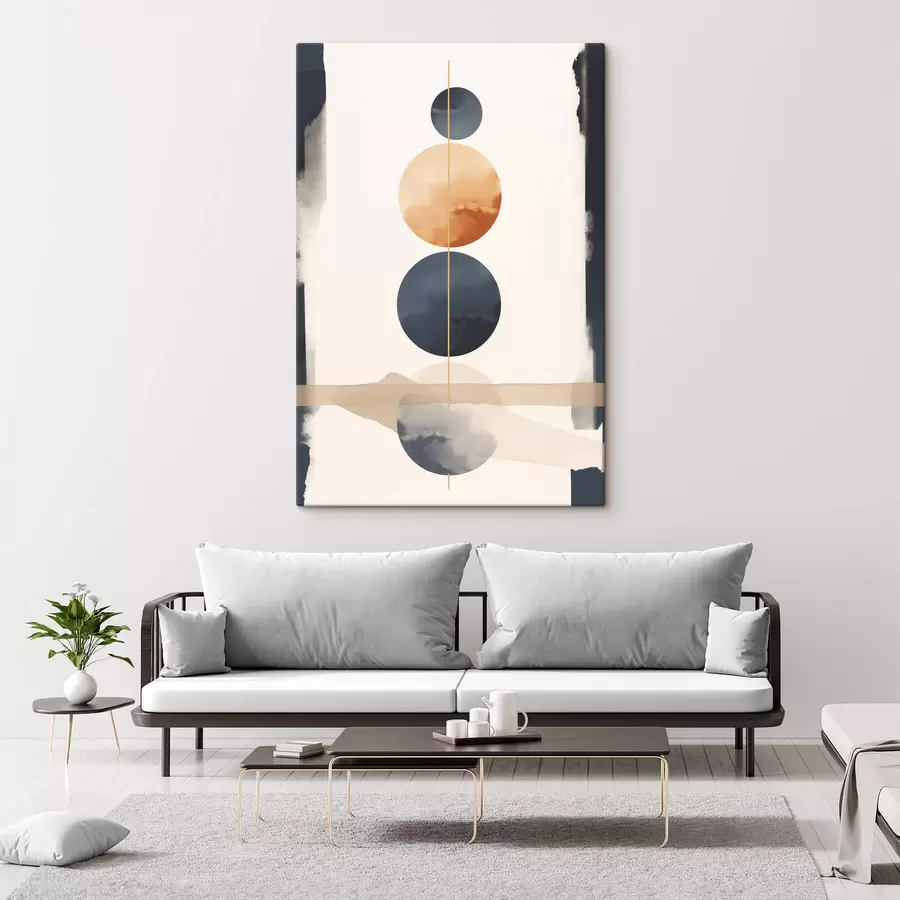 Картина Абстракція зі сферами s47101