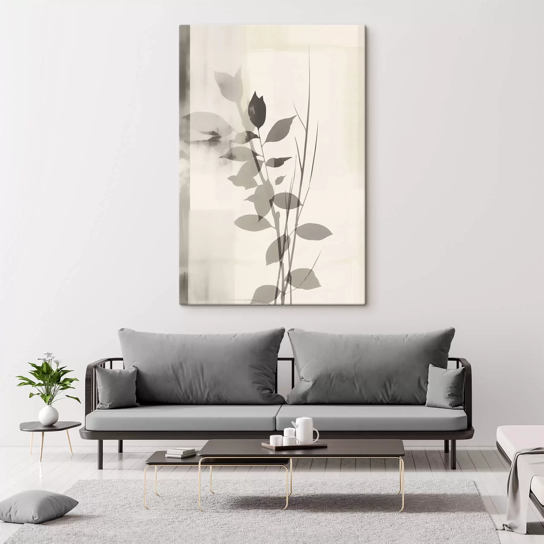 Картина Абстрактні гілки листя s47103