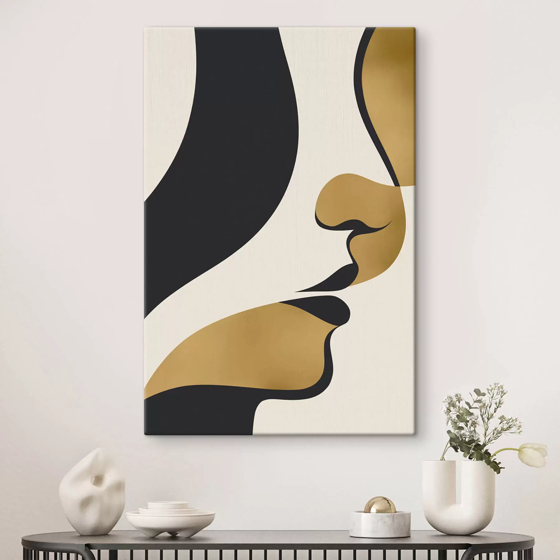 Картина Абстрактний силует обличчя s47251